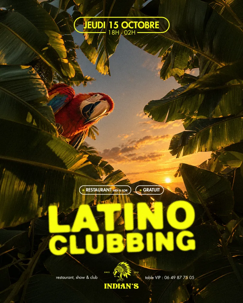 Affiche de la soirée « Clubbing Latino »