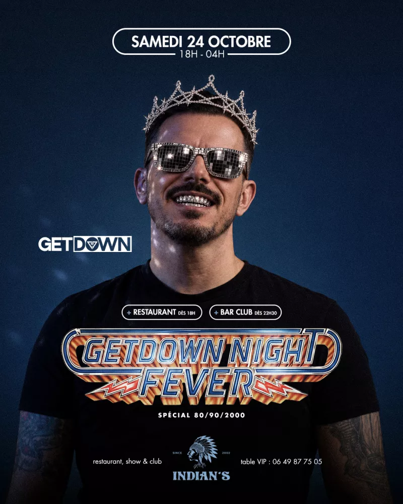 Affiche de la soirée « Getdown Night Fever »