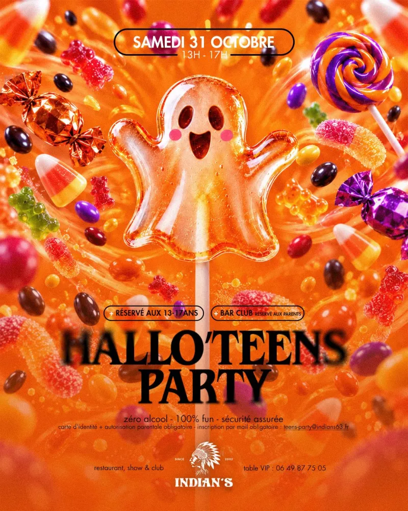 Affiche de la soirée « HalloTeens party »