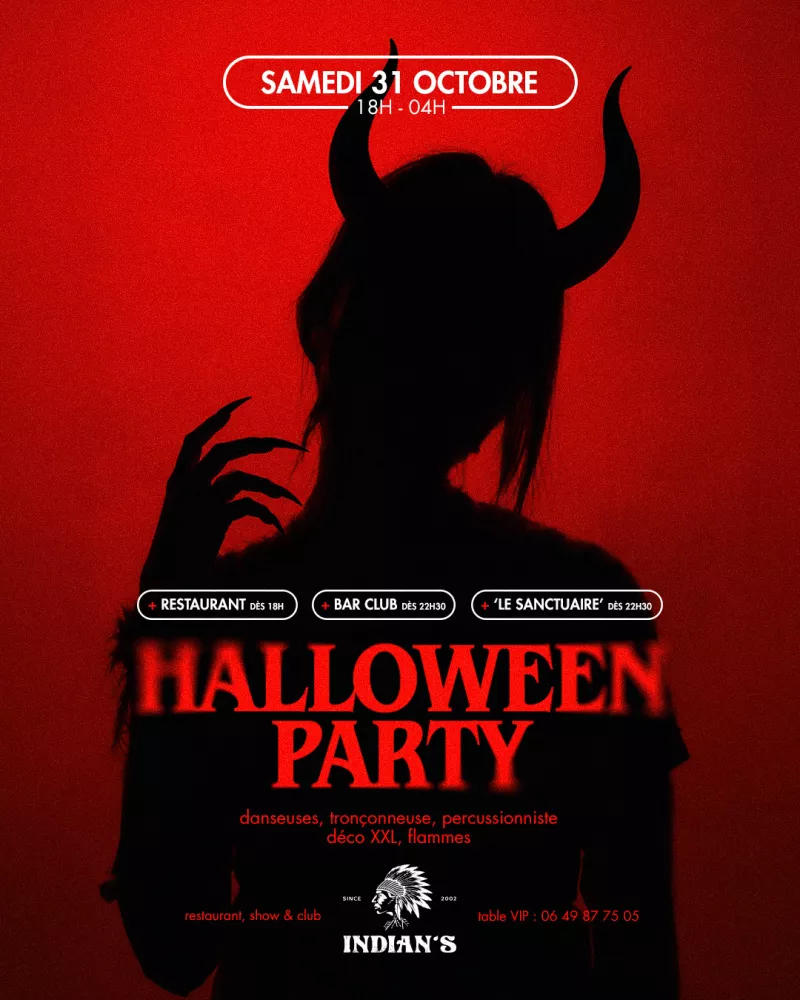 Affiche de la soirée « Halloween Party »