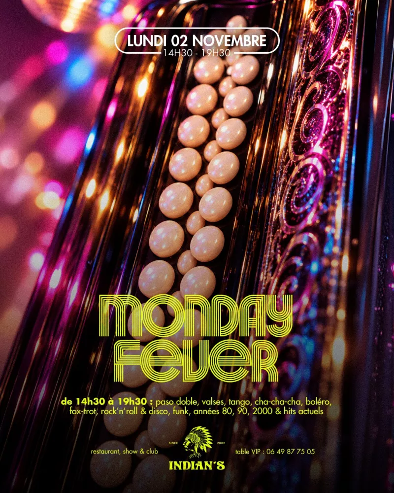 Affiche de la soirée « Monday Fever »