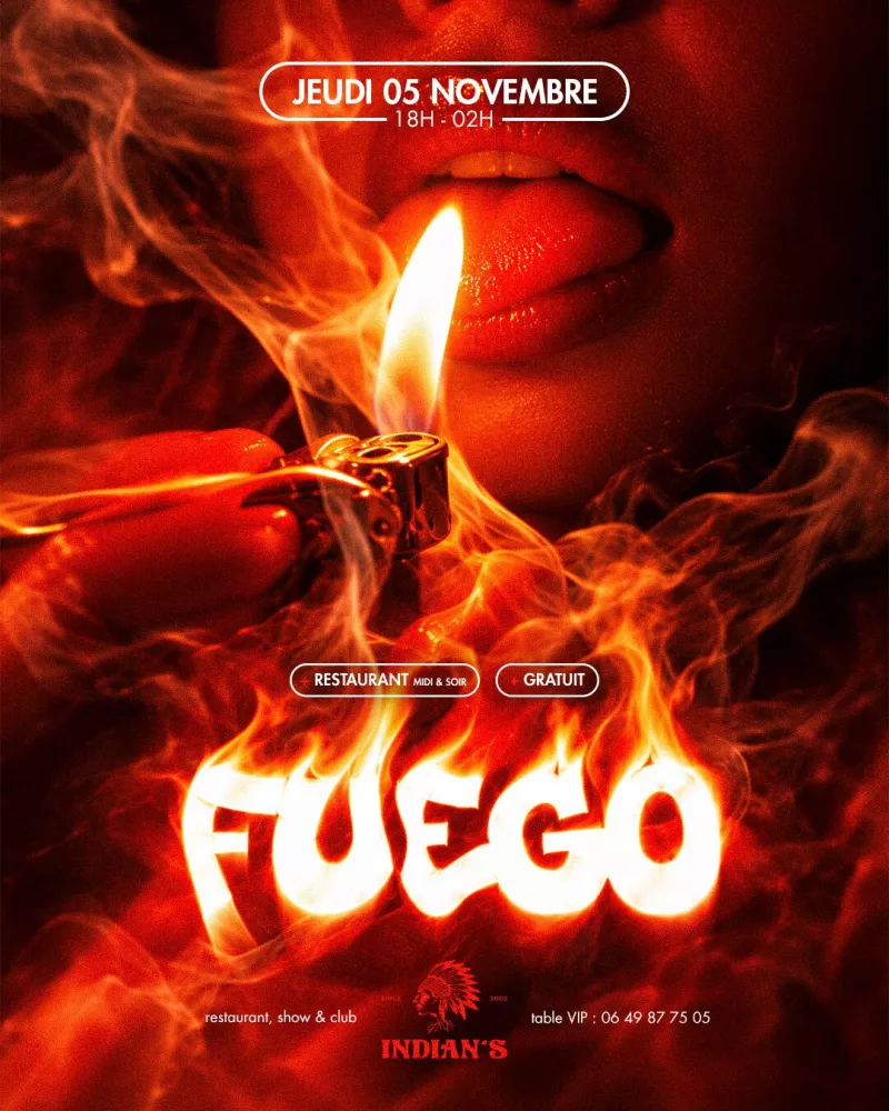 Affiche de la soirée « Fuego »